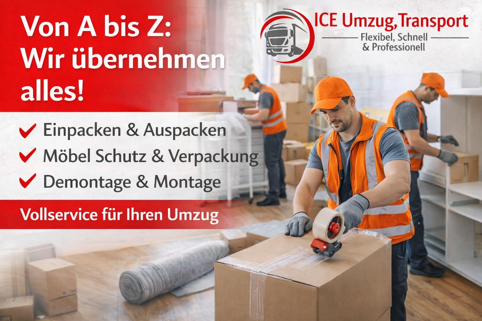 Das ICE Umzug & Transport Team